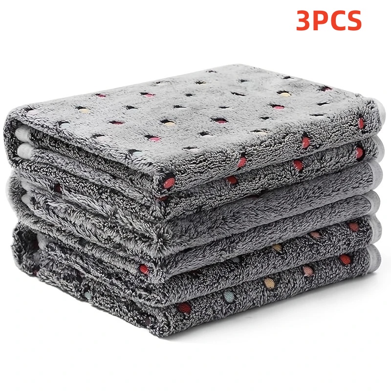 Pet Supplies Warehouse - 3PCS Soft Fluffy Pet Blanket Cute