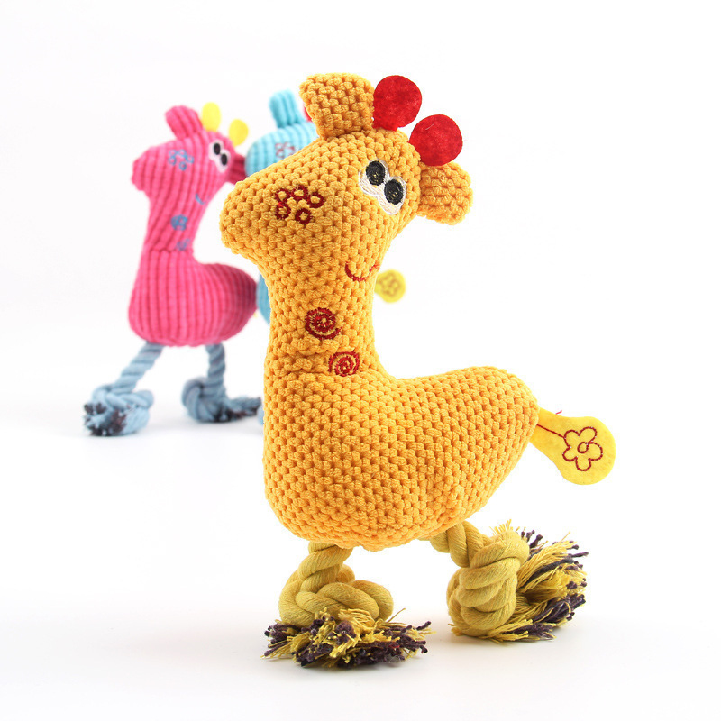 Deer Woven Plush Squeaky Chew  - Pet Supplies Young ulasan dan harga