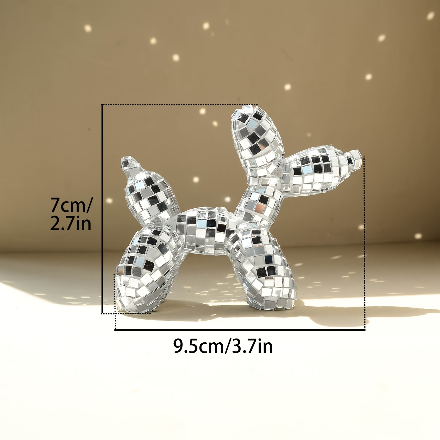 1pc Disco Mirror Balloon Puppy - Pet Supplies Warehouse ulasan dan harga