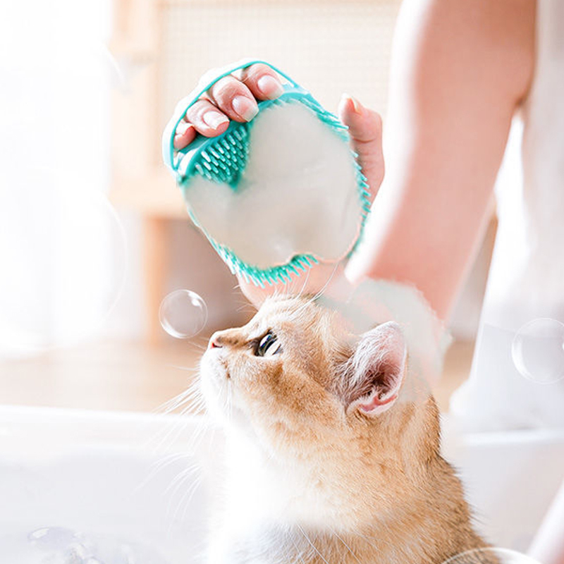 Soft Silicone Pet Bathing Brus - Pet Supplies Application ulasan dan harga