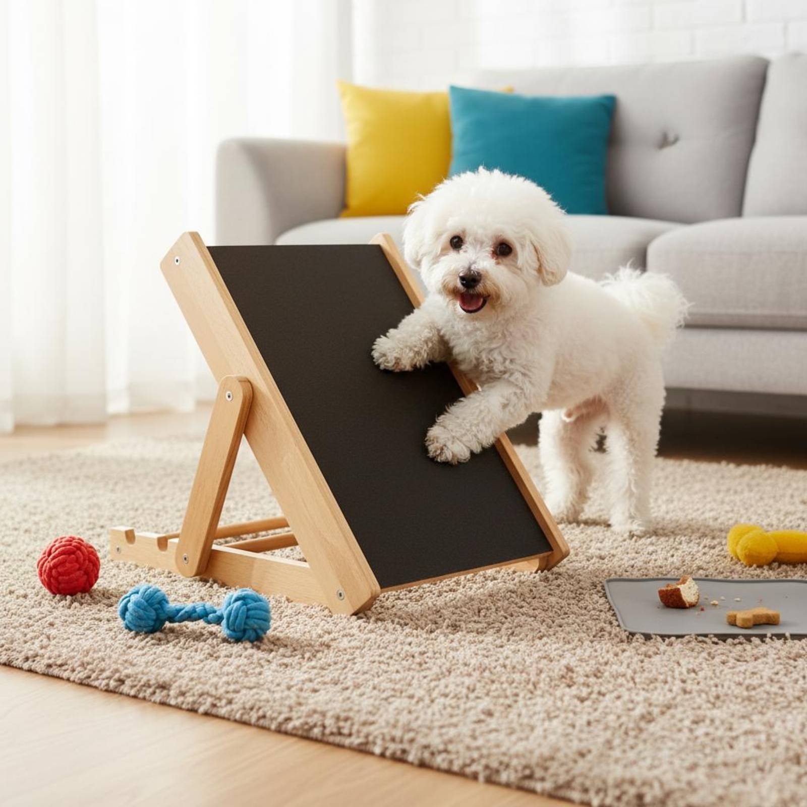 Wooden Dog Scratching Ramp Gen - Pet Supplies Young ulasan dan harga