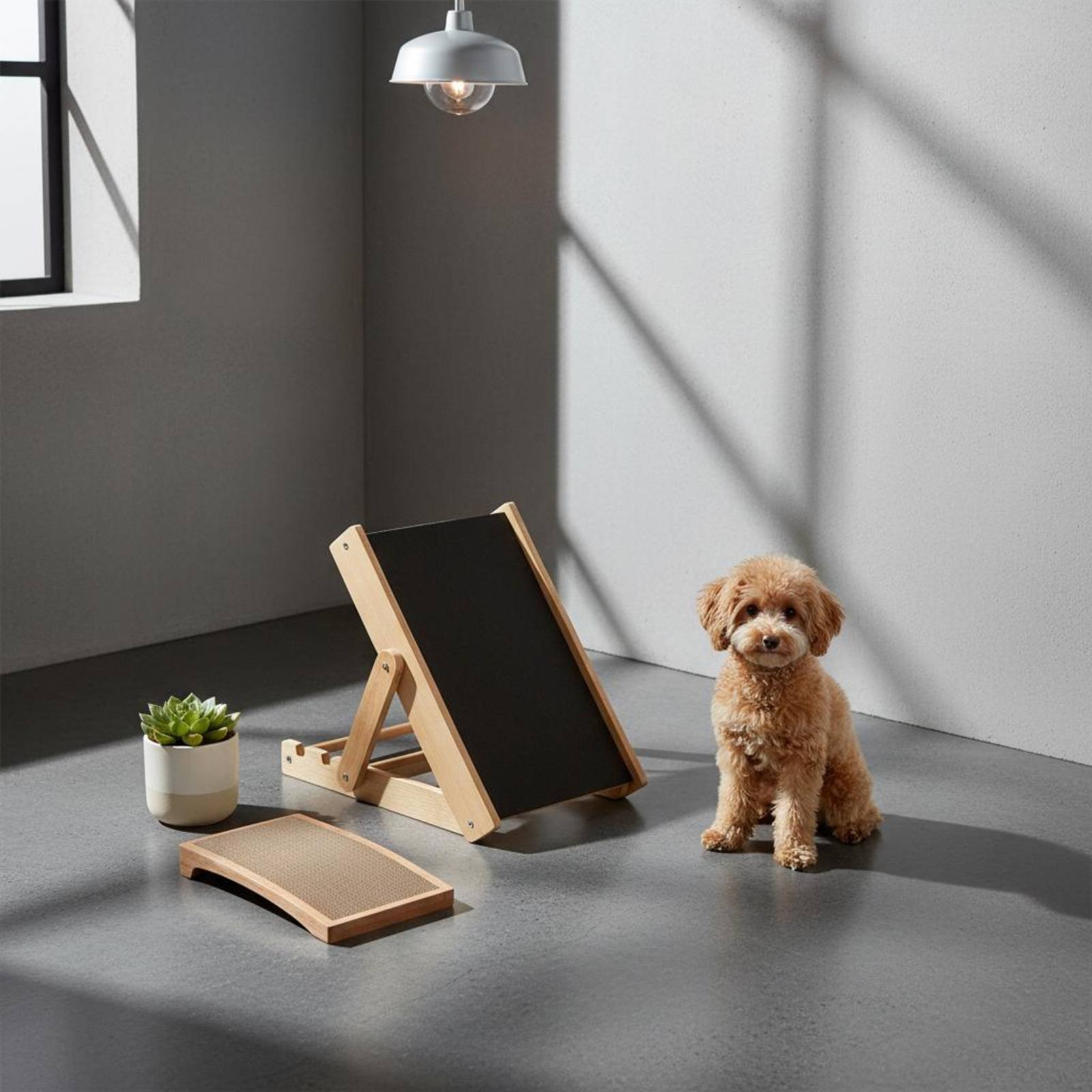 Wooden Dog Scratching Ramp Gen - Pet Supplies Young ulasan dan harga