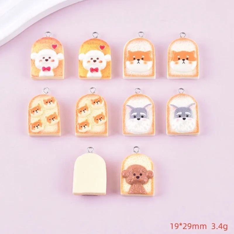 10Pcs Cute Toast Dog Resin Pen - Pet Supplies Warehouse ulasan dan harga