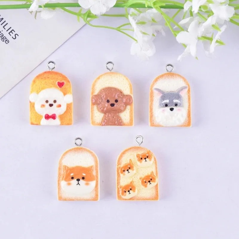 10Pcs Cute Toast Dog Resin Pen - Pet Supplies Warehouse ulasan dan harga