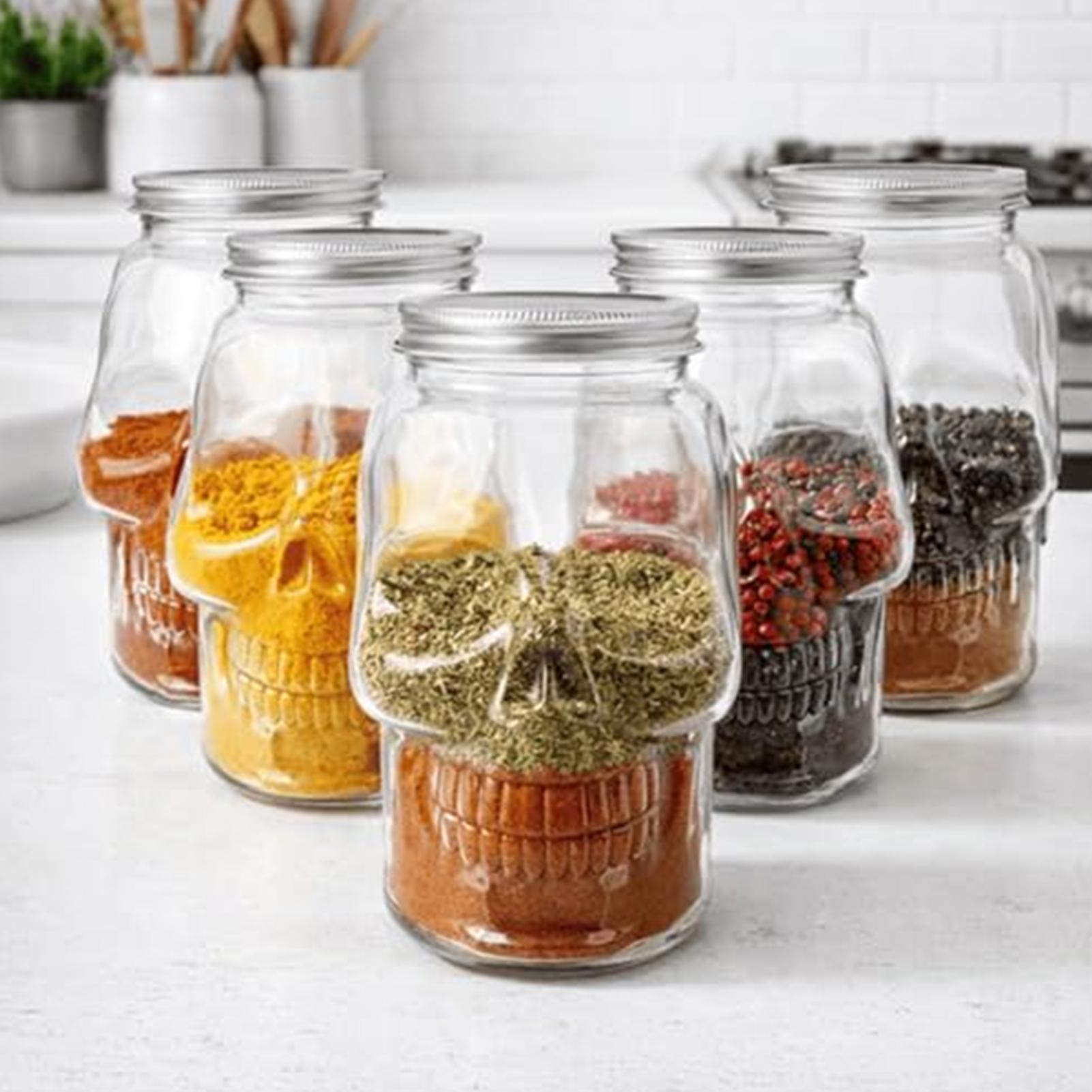 Transparent Skull Jars with Li - Pet Supplies Young ulasan dan harga