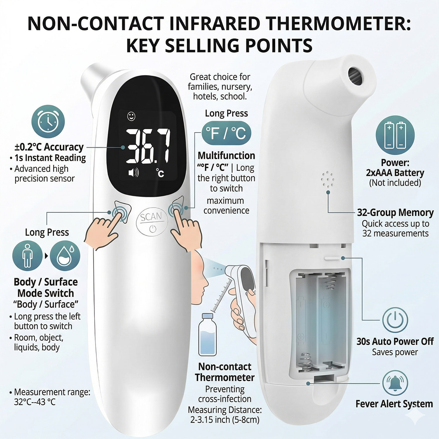 Pet Ear Digital Thermometer No - Pet Supplies Warehouse ulasan dan harga