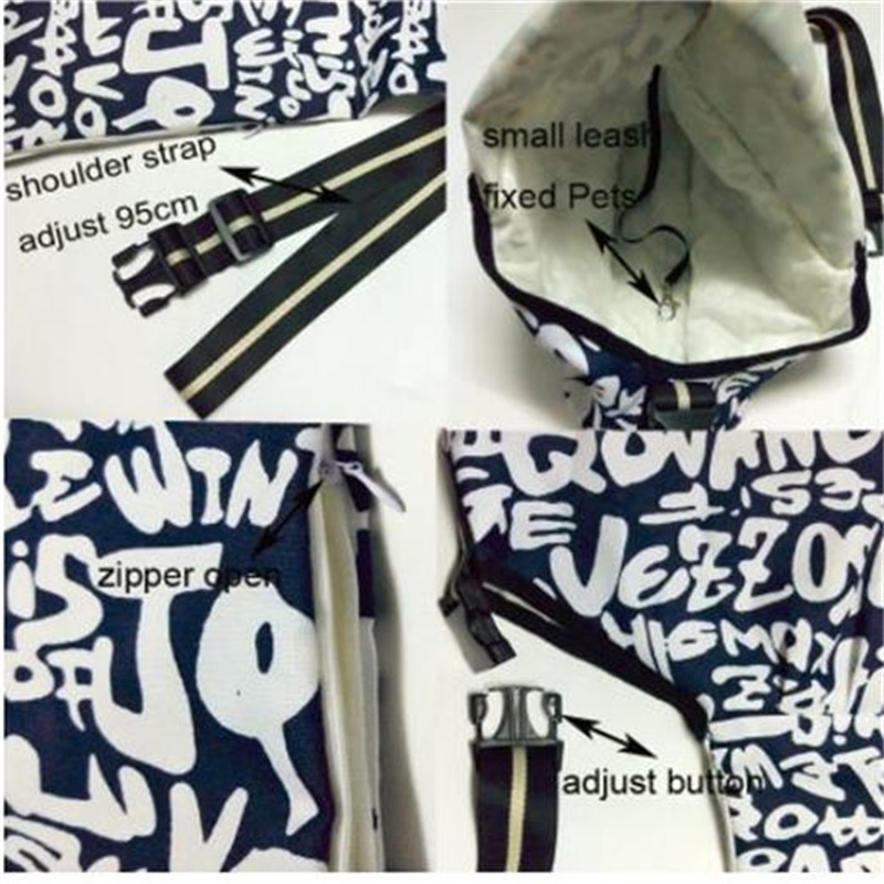 Blue Canvas Pet Sling Bag, Dog - Pet Supplies List ulasan dan harga