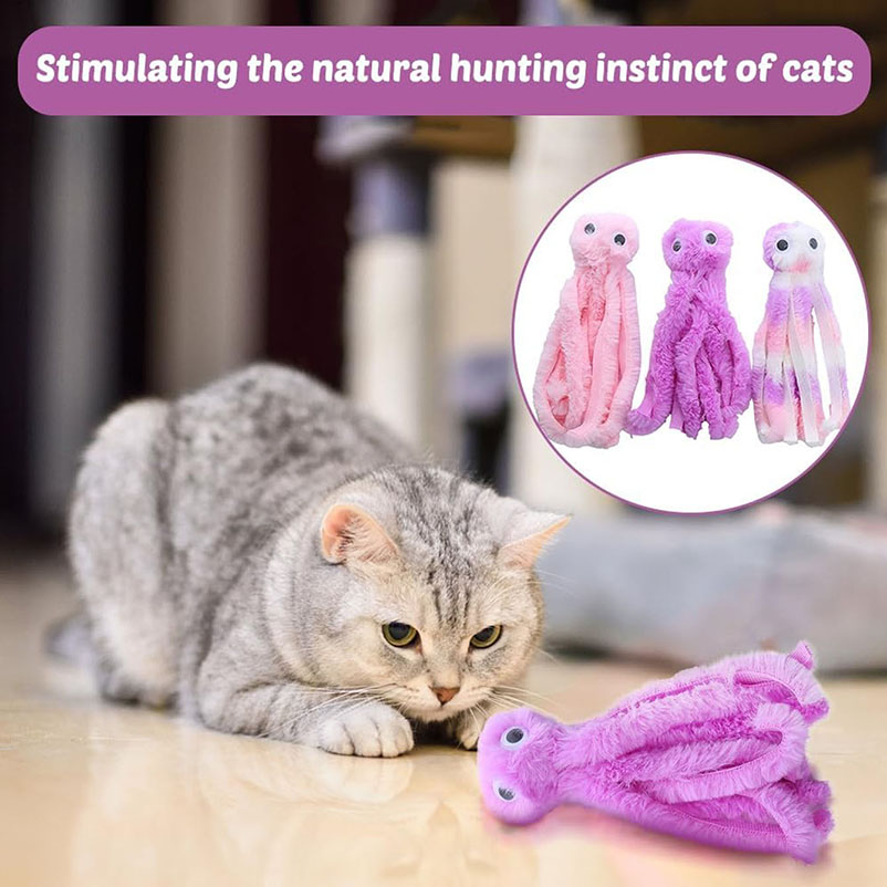 Cute octopus cat toys for kitt - Pet Supplies Young ulasan dan harga